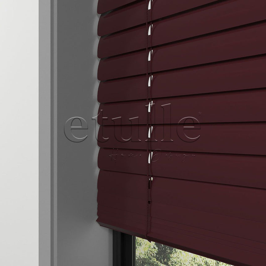 50 MM Claret Red Aluminum Venetian Blind