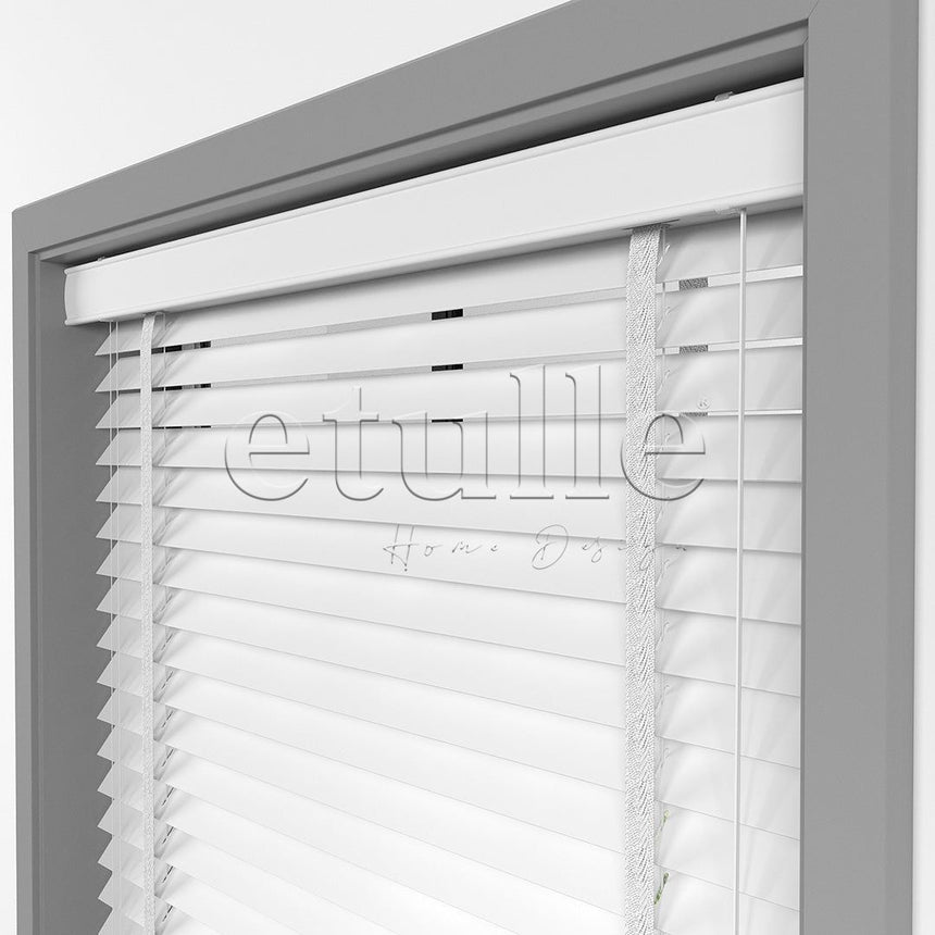 50 MM FARYWOOD White Wooden Venetian Blind