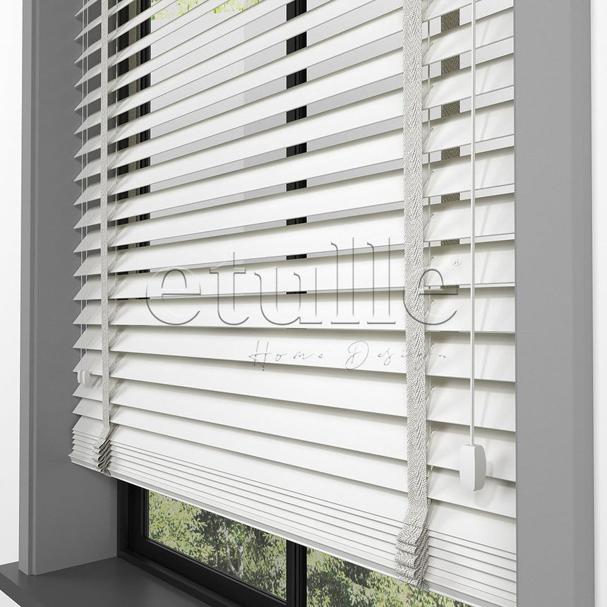 50 MM FARYWOOD Cream Wooden Venetian Blind