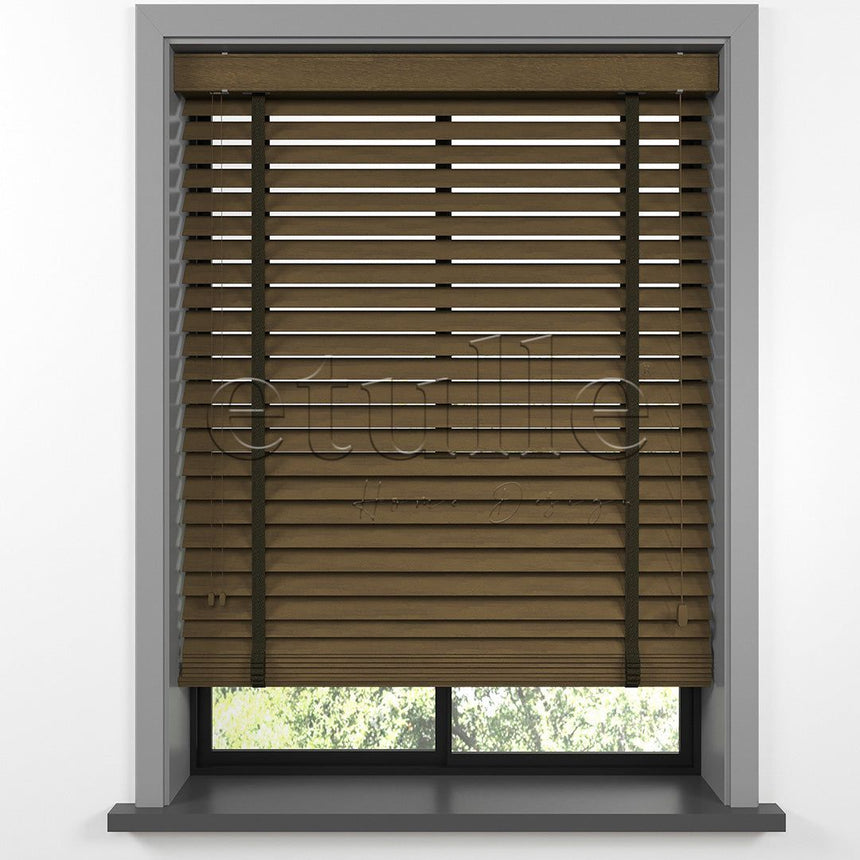 50 MM FARYWOOD Nut Wooden Venetian Blind