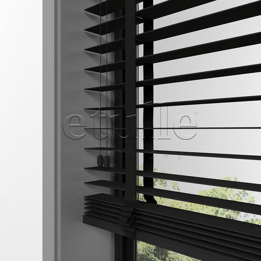 50 MM FARYWOOD Black Wooden Venetian Blind