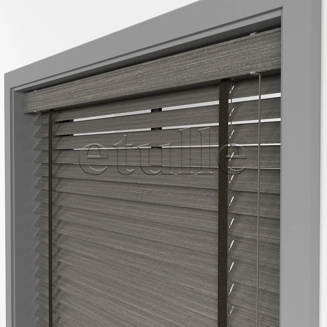 50 MM LUXURY WOOD Ash Ahşap Jaluzi