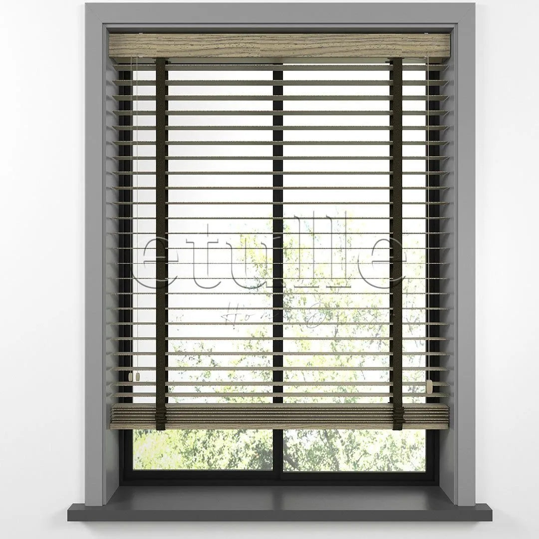 50 MM LUXURY WOOD Bark Ahşap Jaluzi