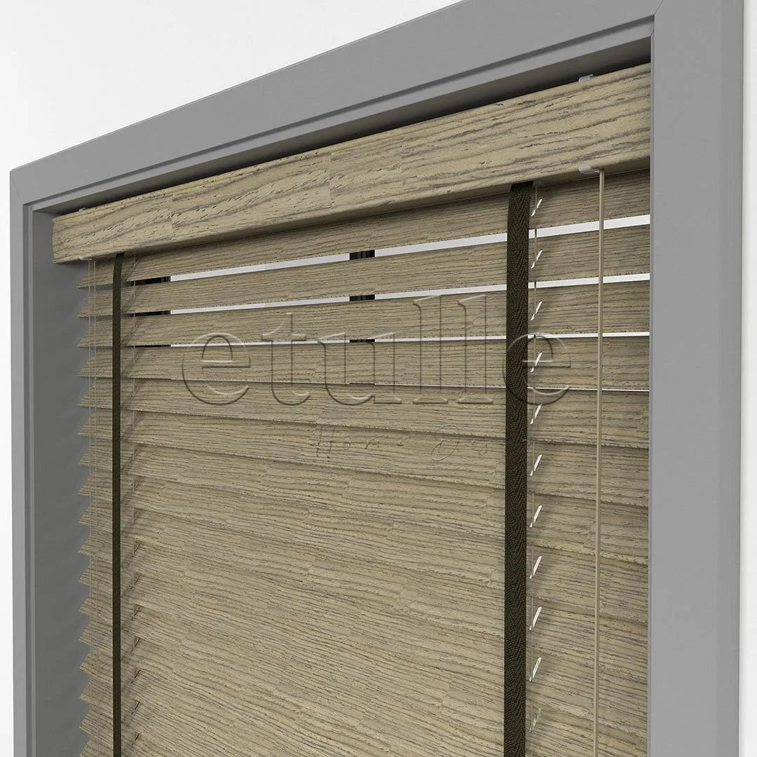 50 MM LUXURY WOOD Bark Ahşap Jaluzi