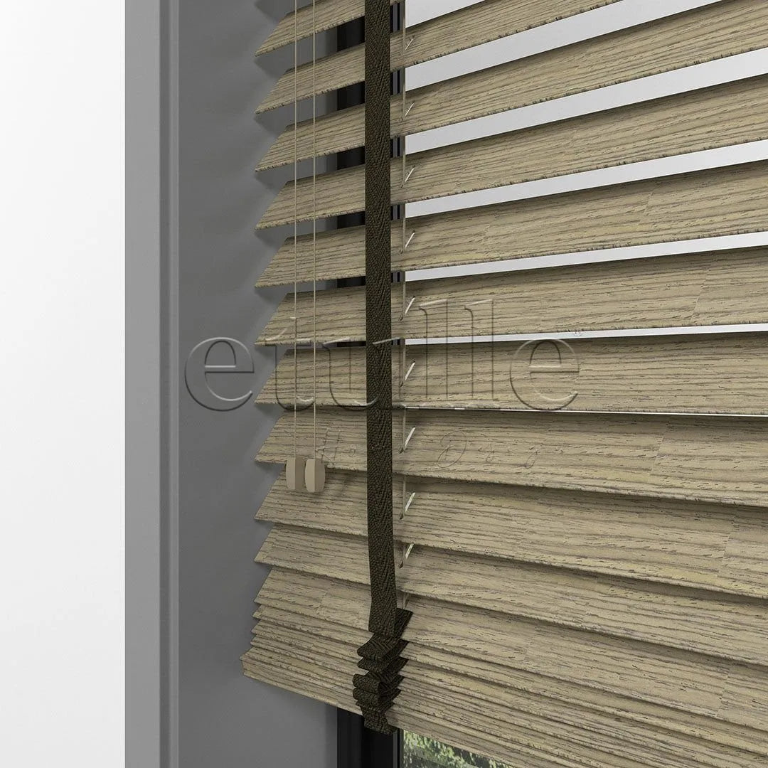 50 MM LUXURY WOOD Bark Ahşap Jaluzi