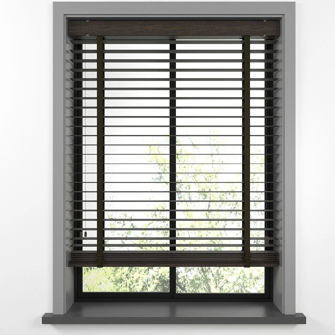 50 MM LUXURY WOOD Brown Ahşap Jaluzi
