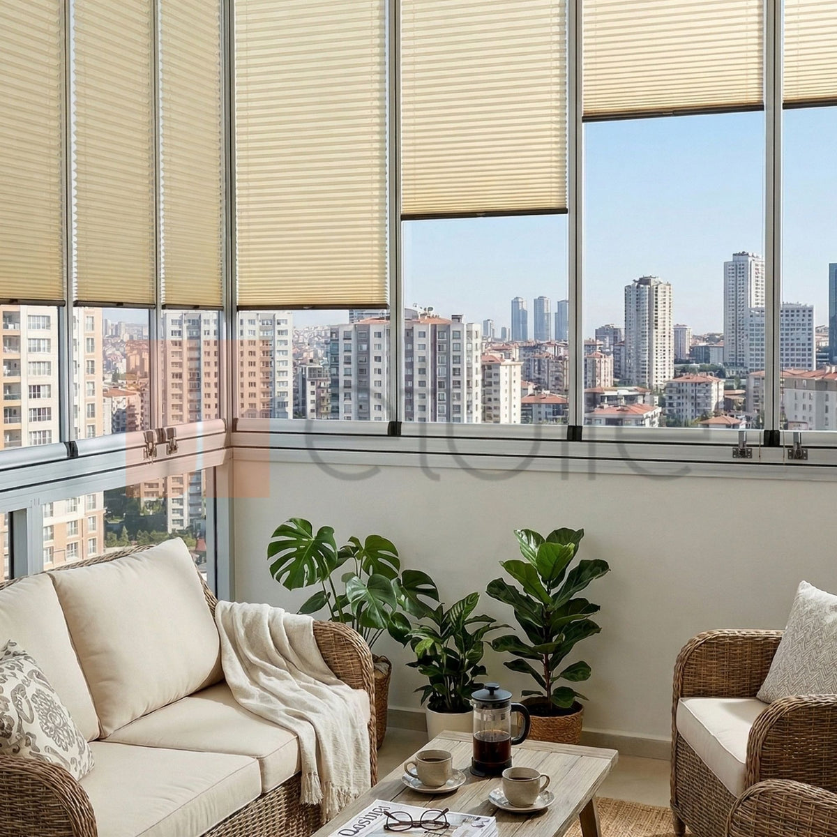 16MM Milky Coffee Manisa Pleated Blind
