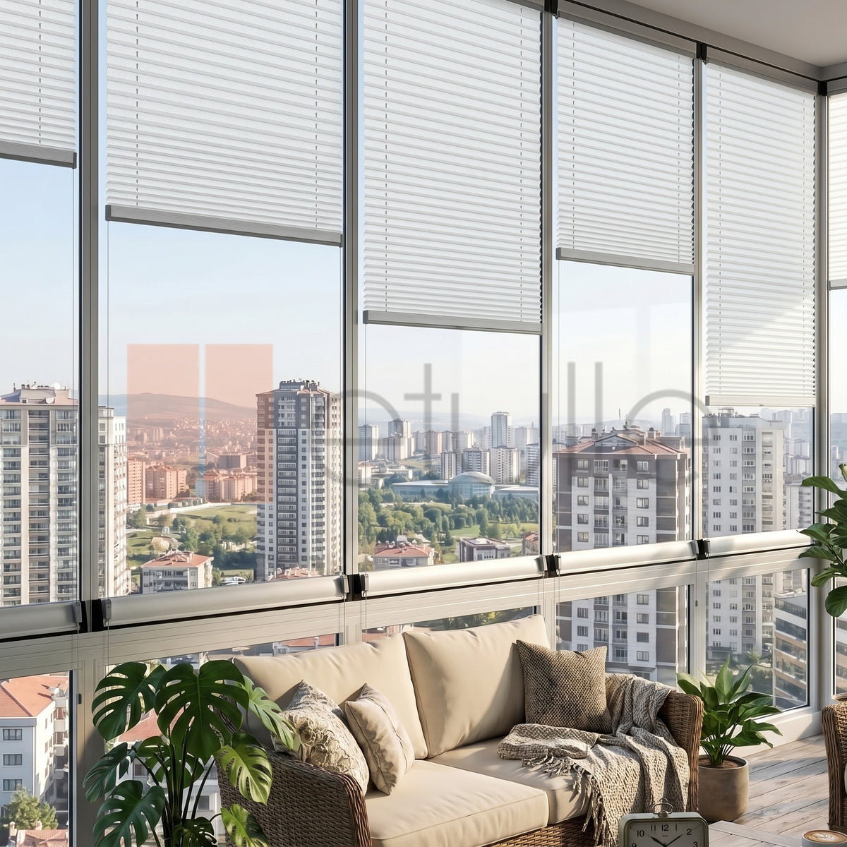 16MM Light Grey Manisa Pleated Blind