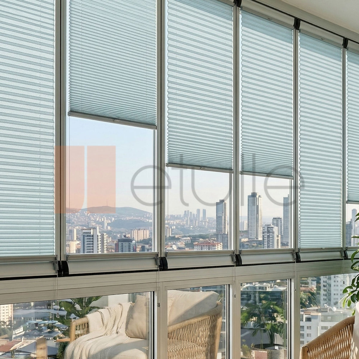 16MM Dark Gray Manisa Pleated Blind