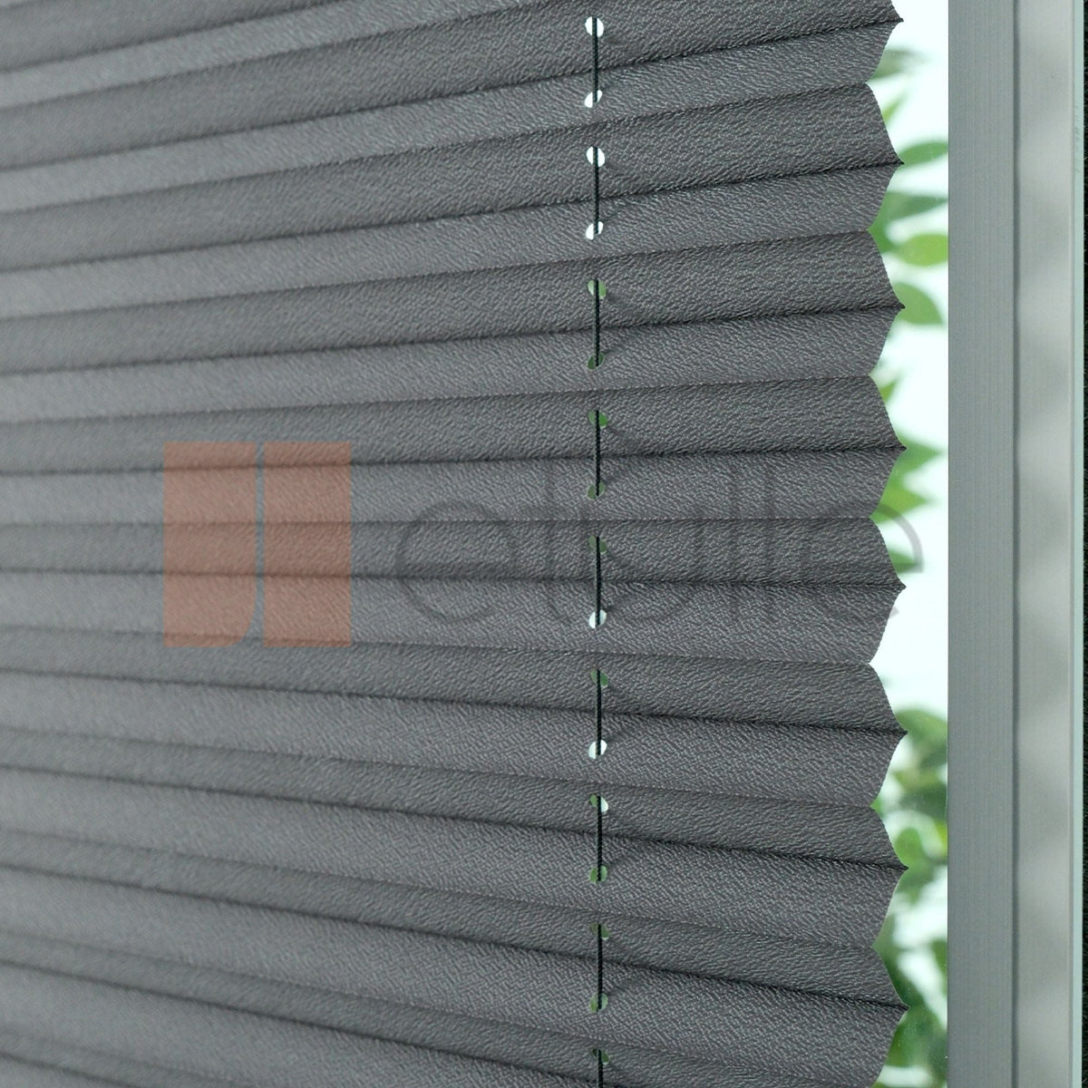 Outlet 16MM Antrasit Manisa Plise Perde Hazır Ölçü 50x200