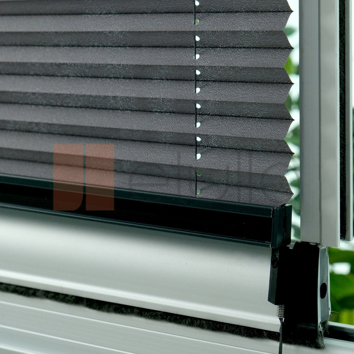 Outlet 16MM Antrasit Manisa Plise Perde Hazır Ölçü 50x120