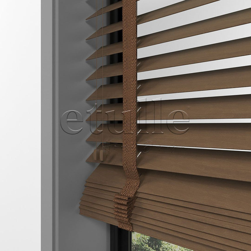 63 MM BASSWOOD Macarone Wooden Venetian Blind