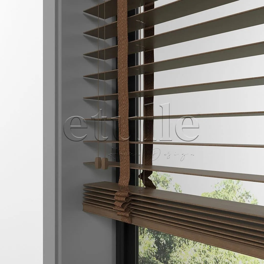 63 MM BASSWOOD Makarone Ahşap Jaluzi
