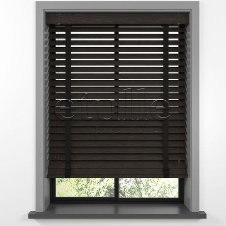 63 MM BASSWOOD Wenge Wooden Venetian Blind