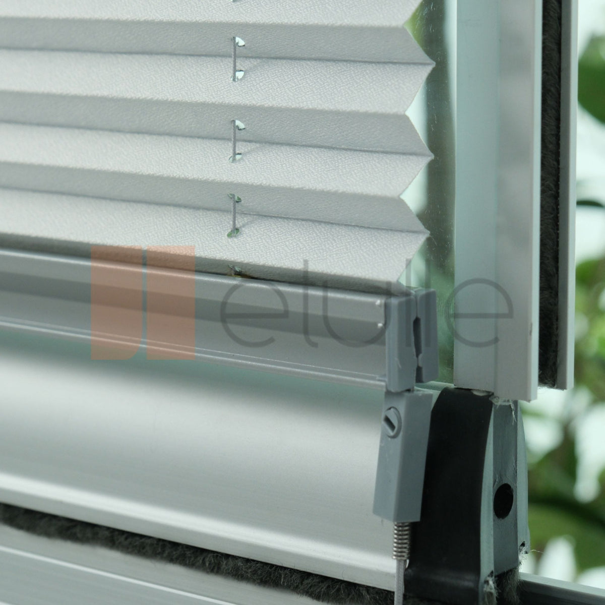 16MM White Blackout Pleated Blind