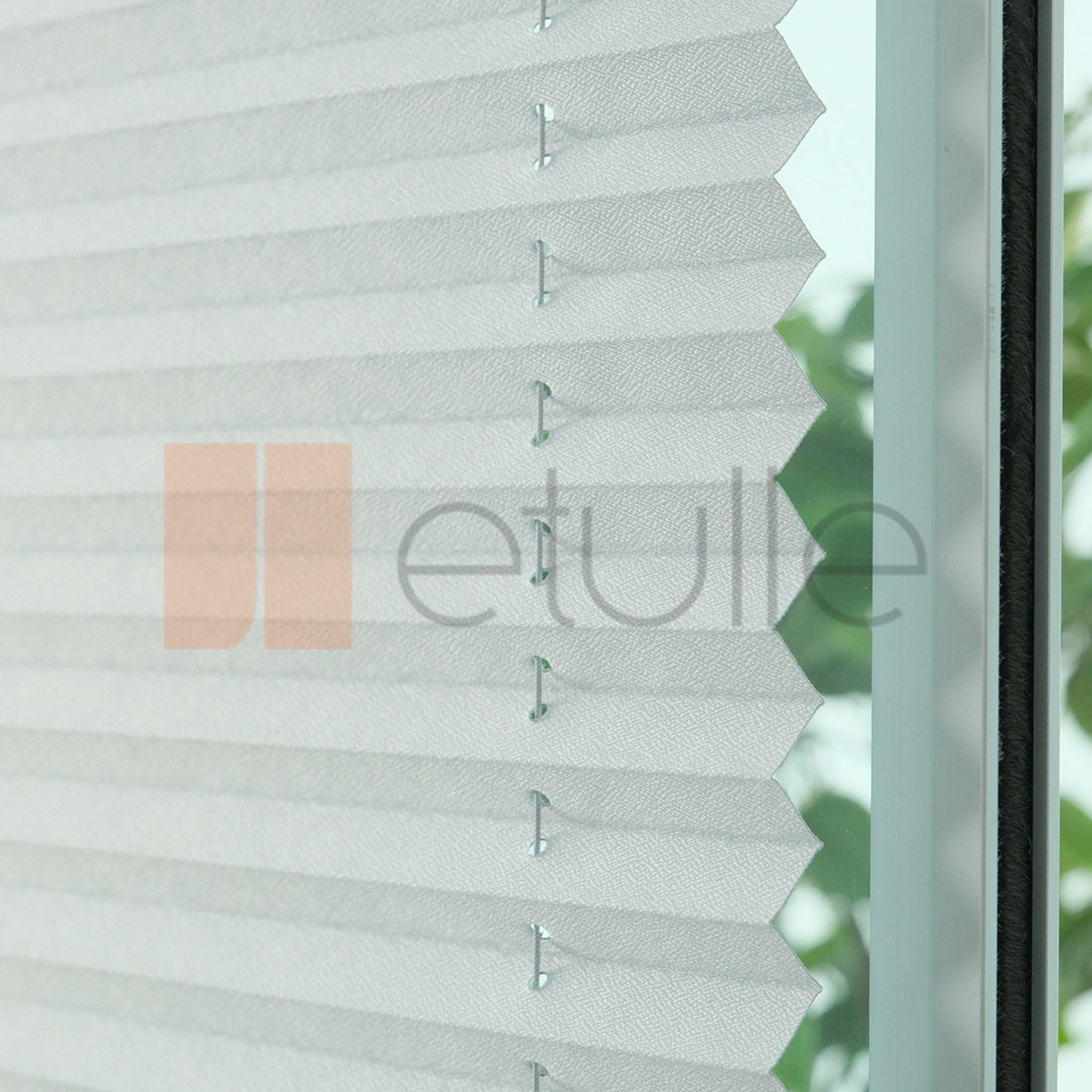 16MM White Blackout Pleated Blind