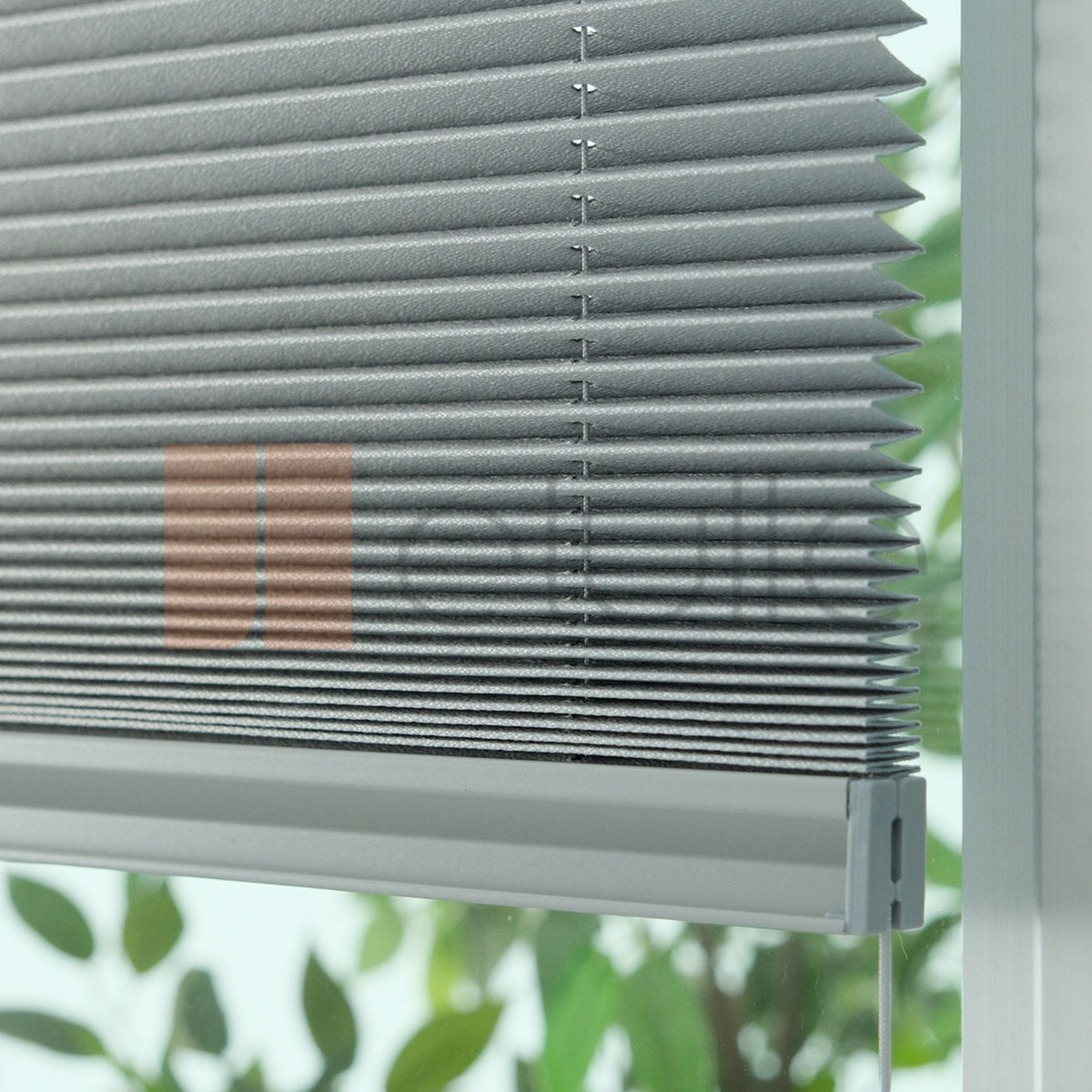16MM Light Grey Blackout Pleated Blind