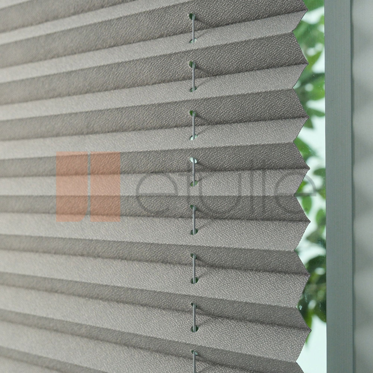 16MM Grey Blackout Pleated Blind
