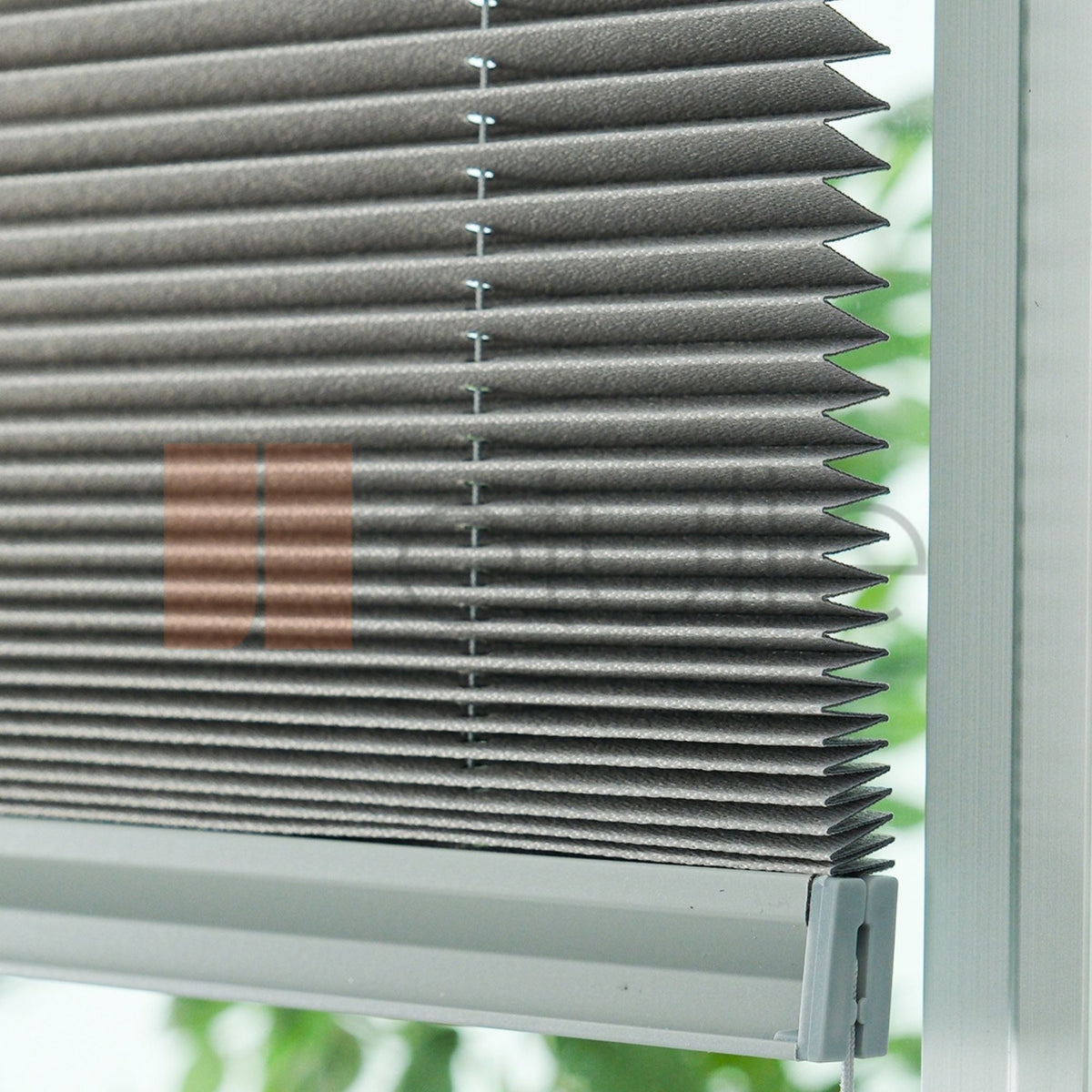 16MM Grey Blackout Pleated Blind