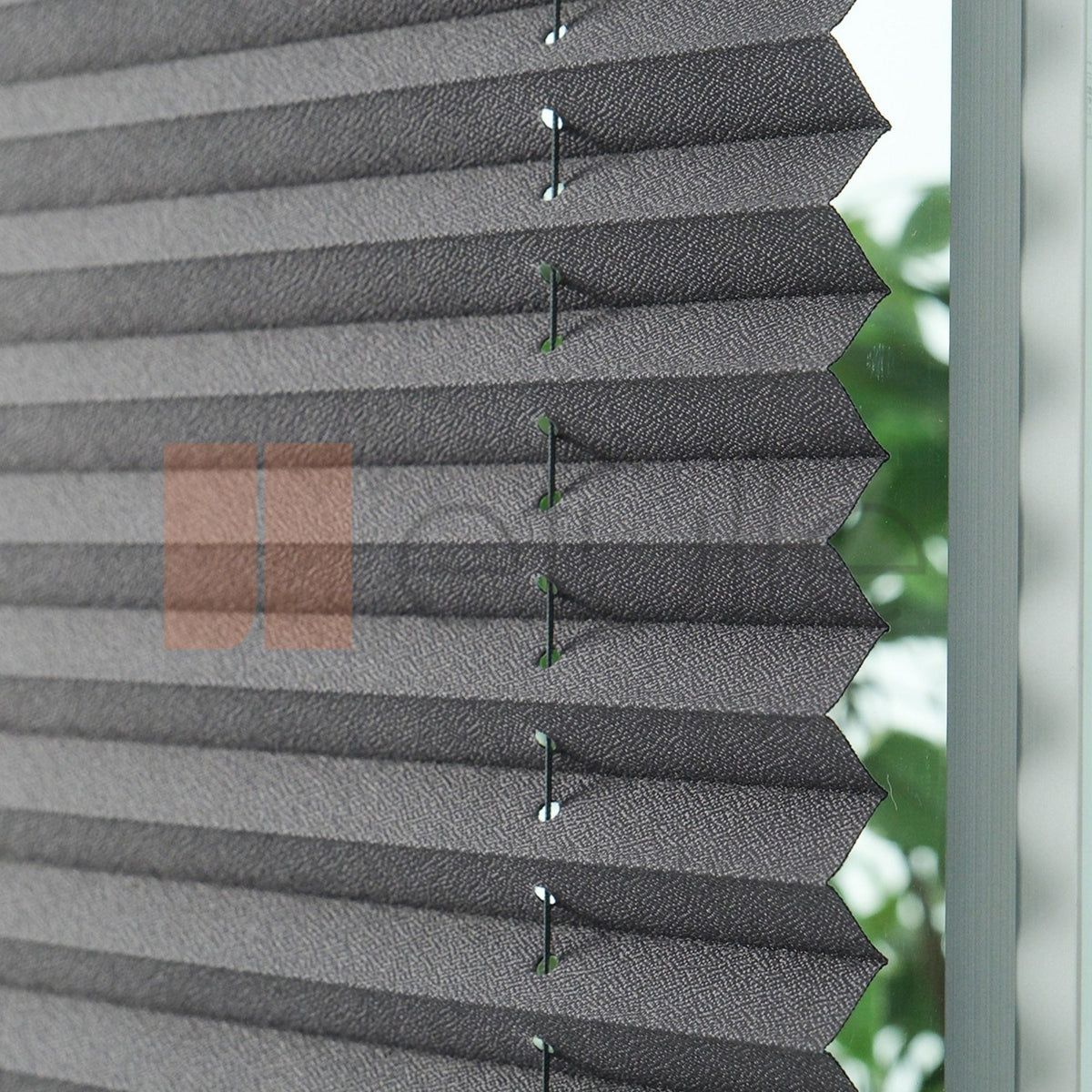 16MM Anthracite Blackout Pleated Blind