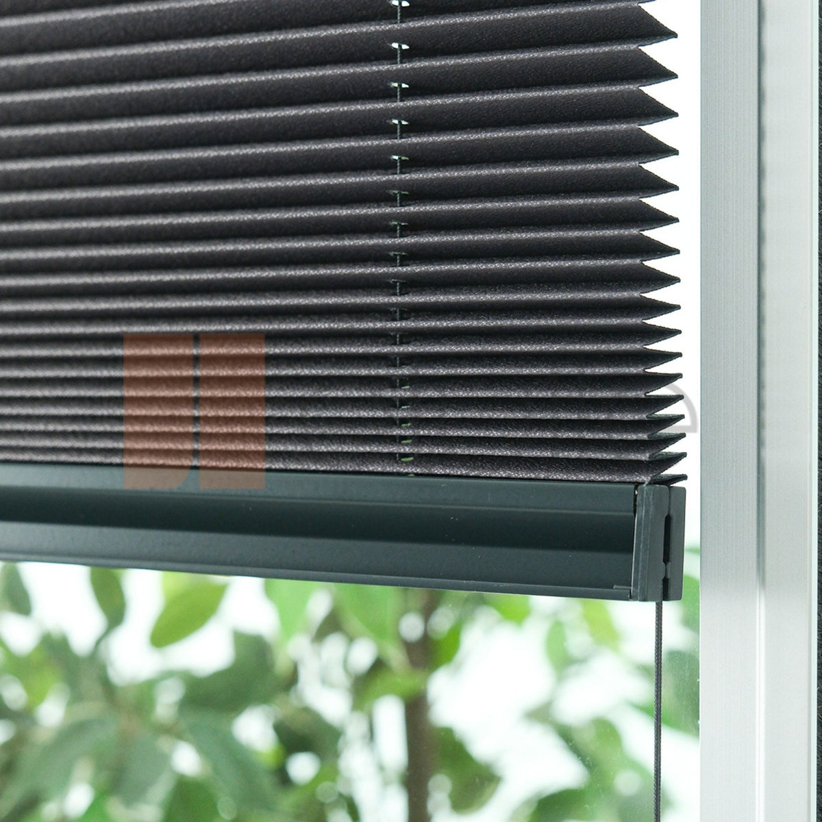 16MM Anthracite Blackout Pleated Blind