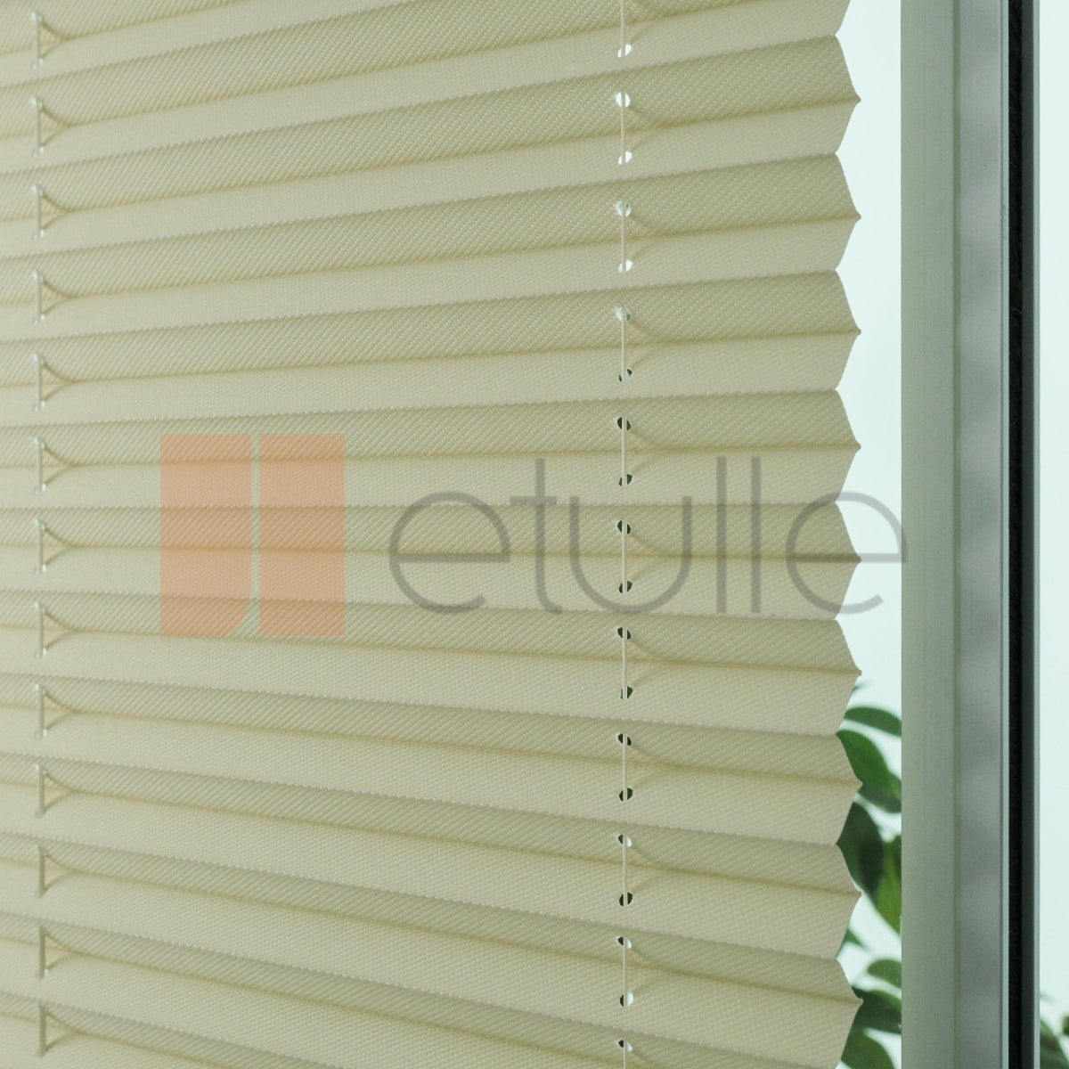 16MM Cream Dimout Pleated Blind