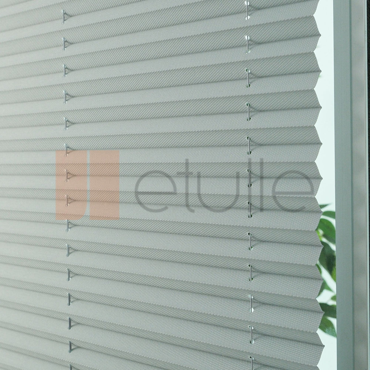 16MM Grey Dimout Pleated Blind