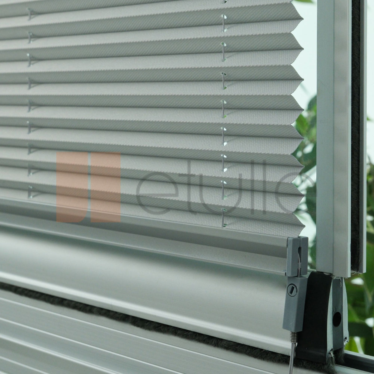 16MM Grey Dimout Pleated Blind