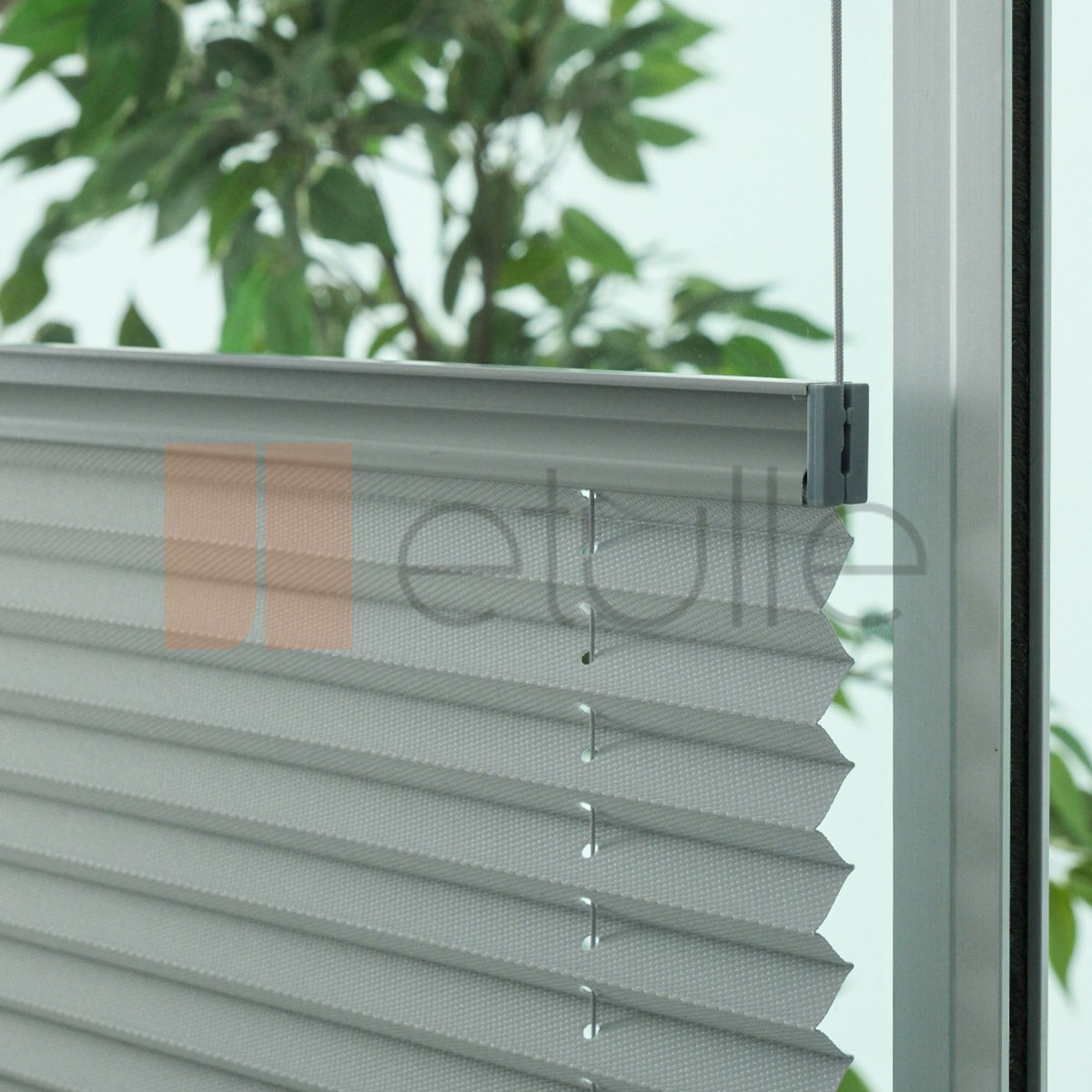 16MM Grey Dimout Pleated Blind