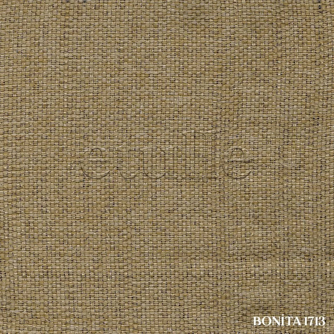 Açık Bej Hasır Keten Karartma Fon Perde | Bonita