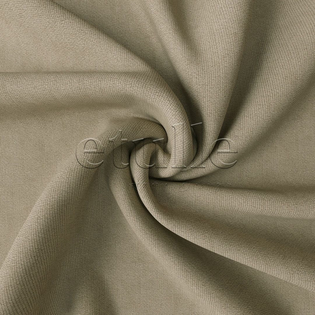 Light Beige Matte Corduroy Curtain | Elvey