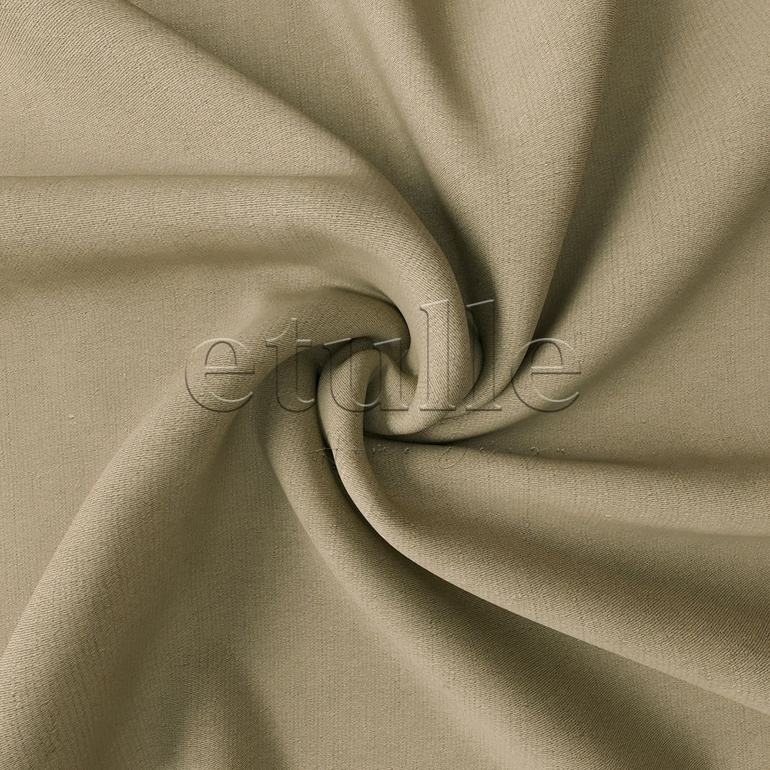 Light Beige Shiny Corduroy Drape Curtain | Kylo