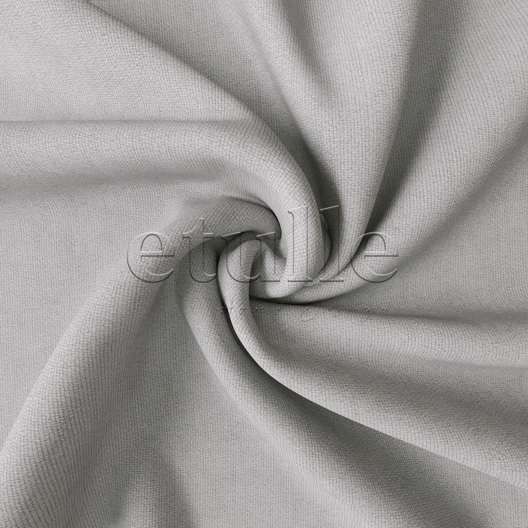 Light Grey Matte Corduroy Blackout Curtain | Elvey