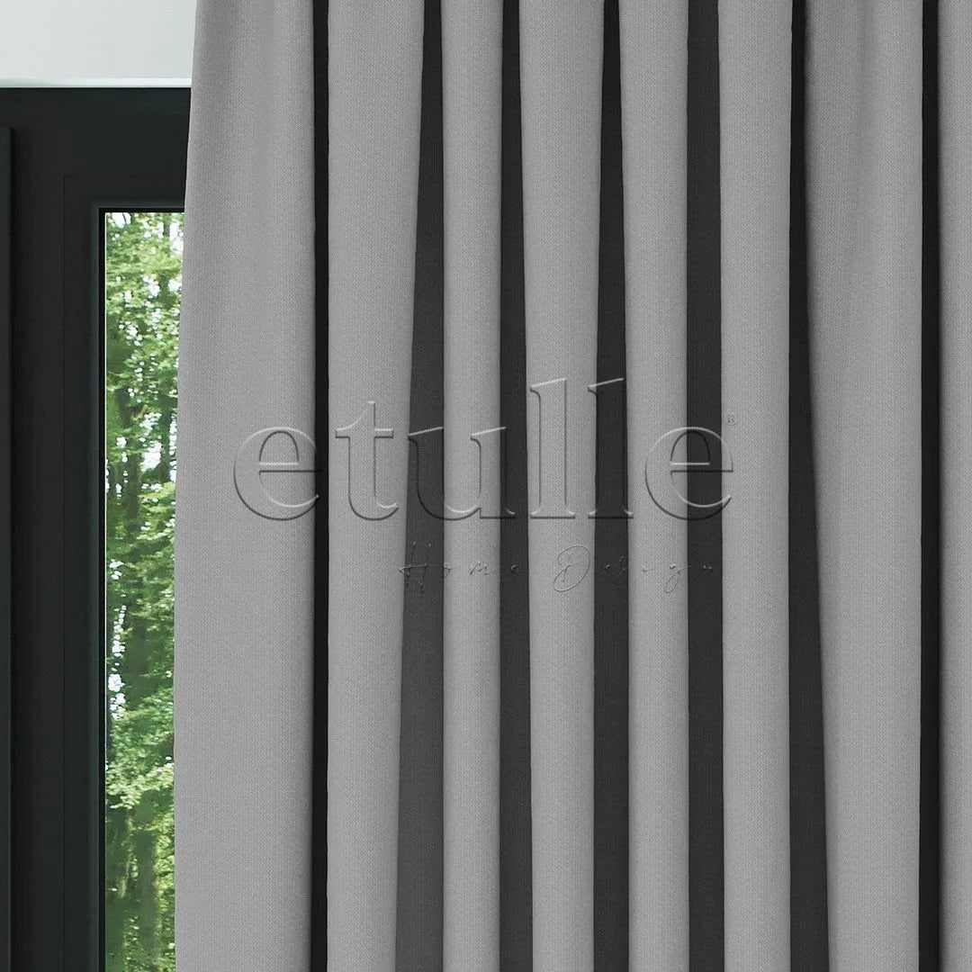 Açık Gri Modern Balık Sırtı Desenli Fon Perde | Cirrus
