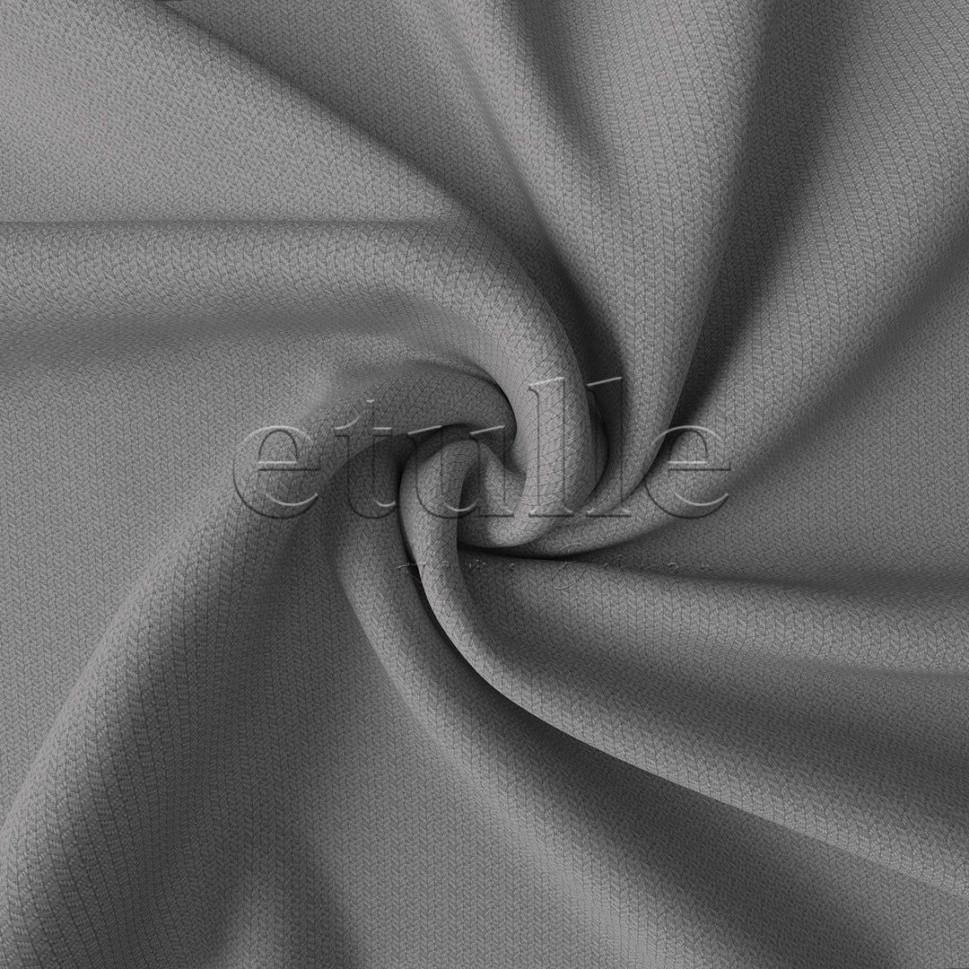 Light Gray Modern Herringbone Pattern Curtain | Cirrus