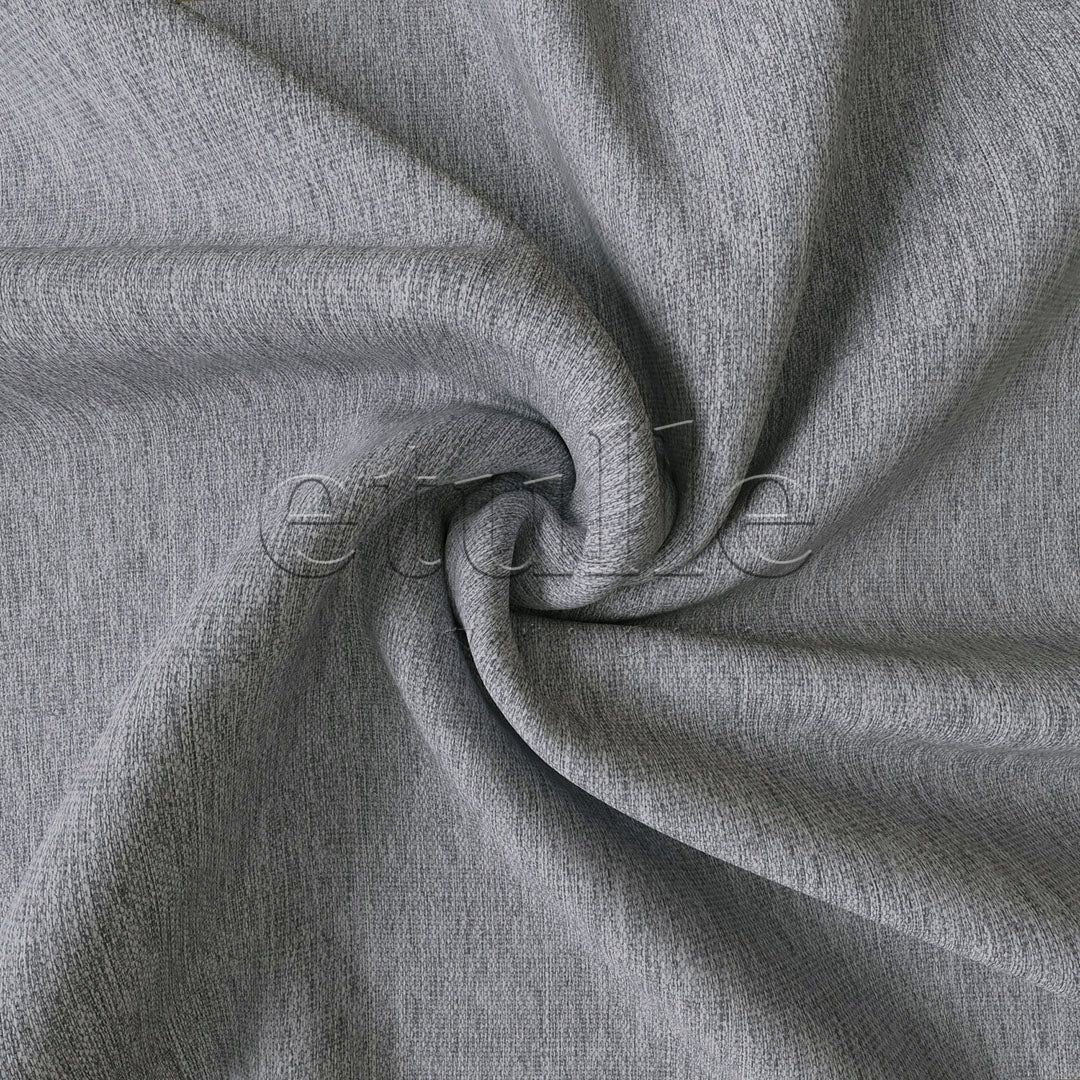 Light Grey Natural Flecked Linen Drape | Casual