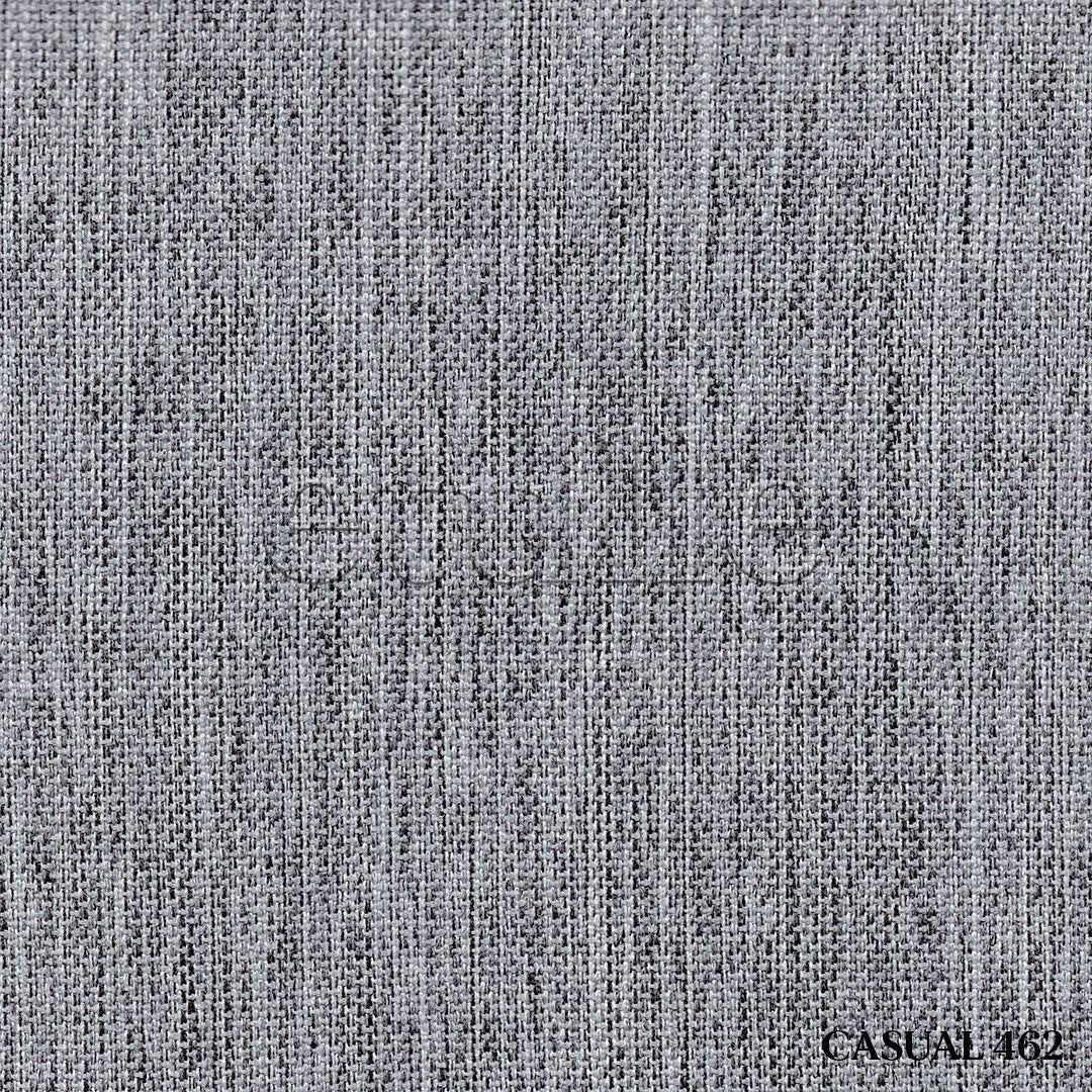 Light Grey Natural Flecked Linen Drape | Casual