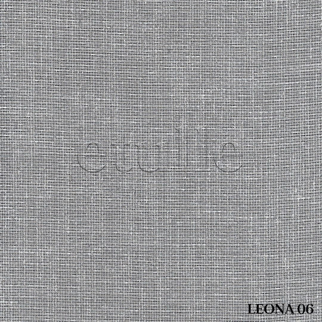 Light Grey Honeycomb Patterned Linen Plain Tulle Curtain | Leona