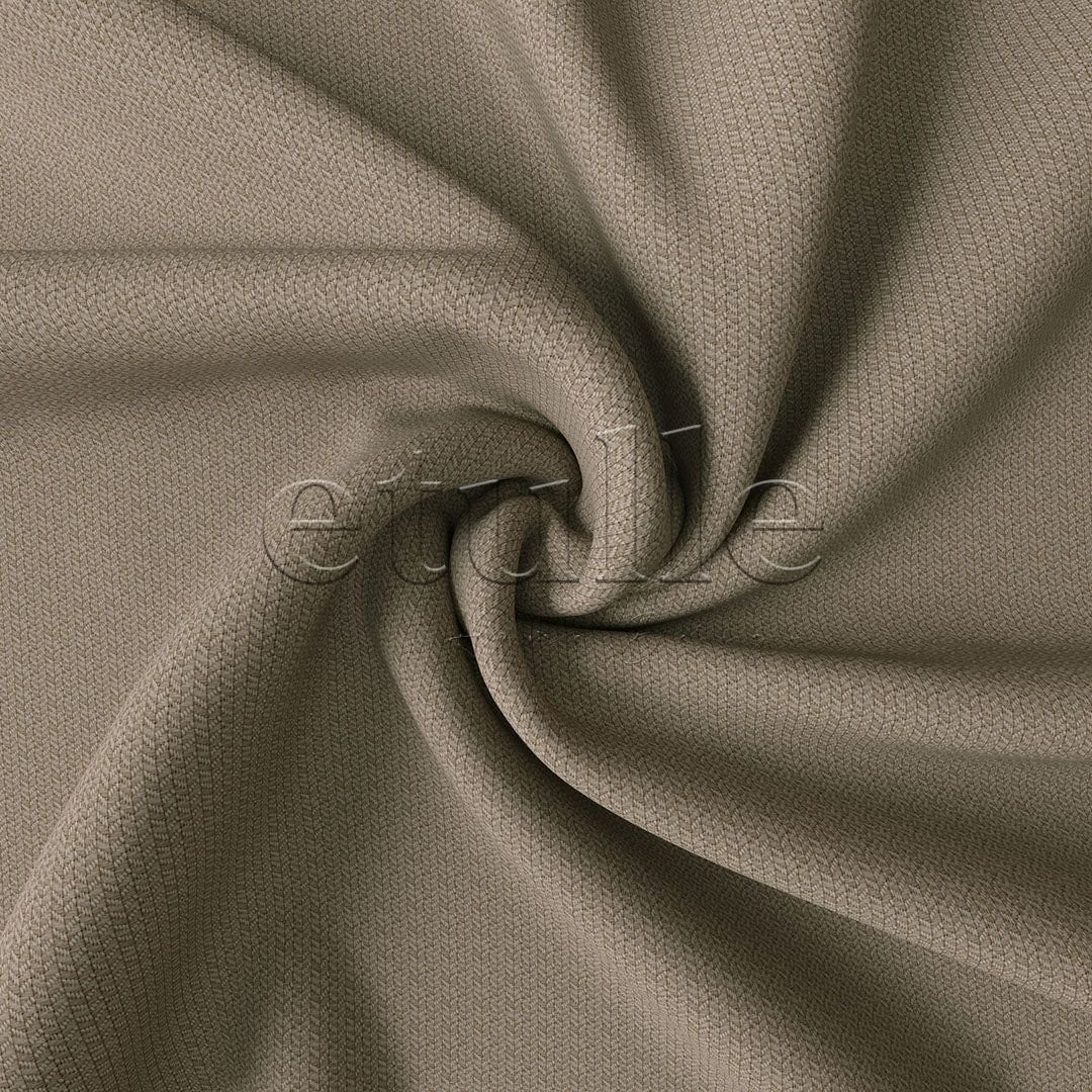 Light Brown Modern Herringbone Pattern Blackout Curtain | Cirrus