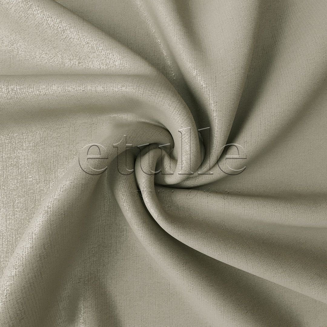 Light Stone Shiny Corduroy Eyelet Curtain | Kylo