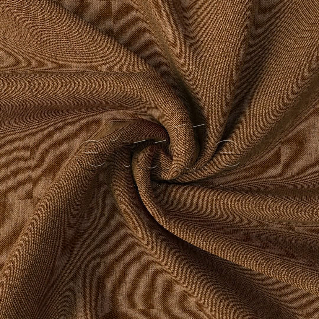 Orange Natural Linen Curtain | Casual