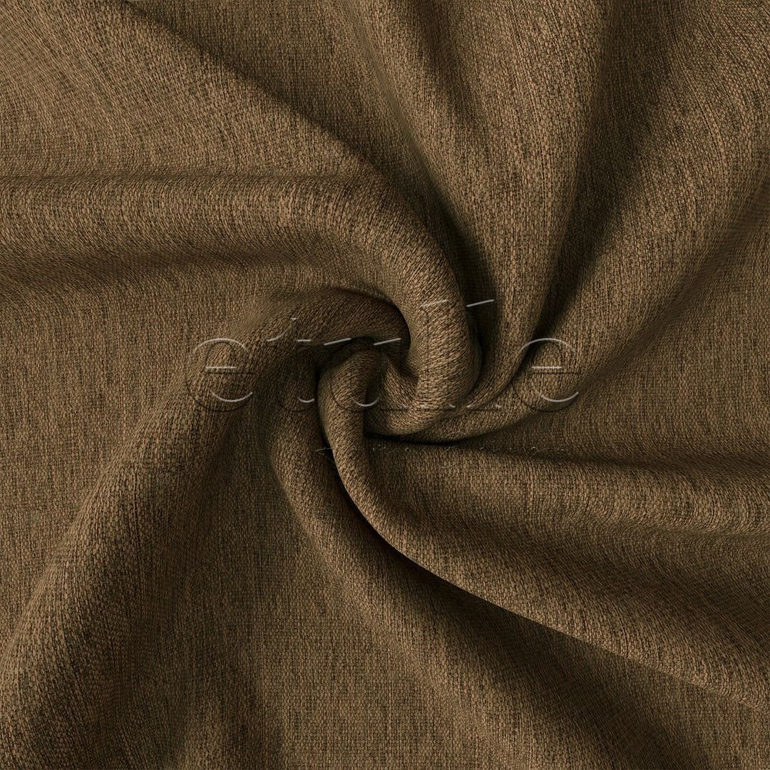 Orange Natural Flecked Linen Curtain | Casual