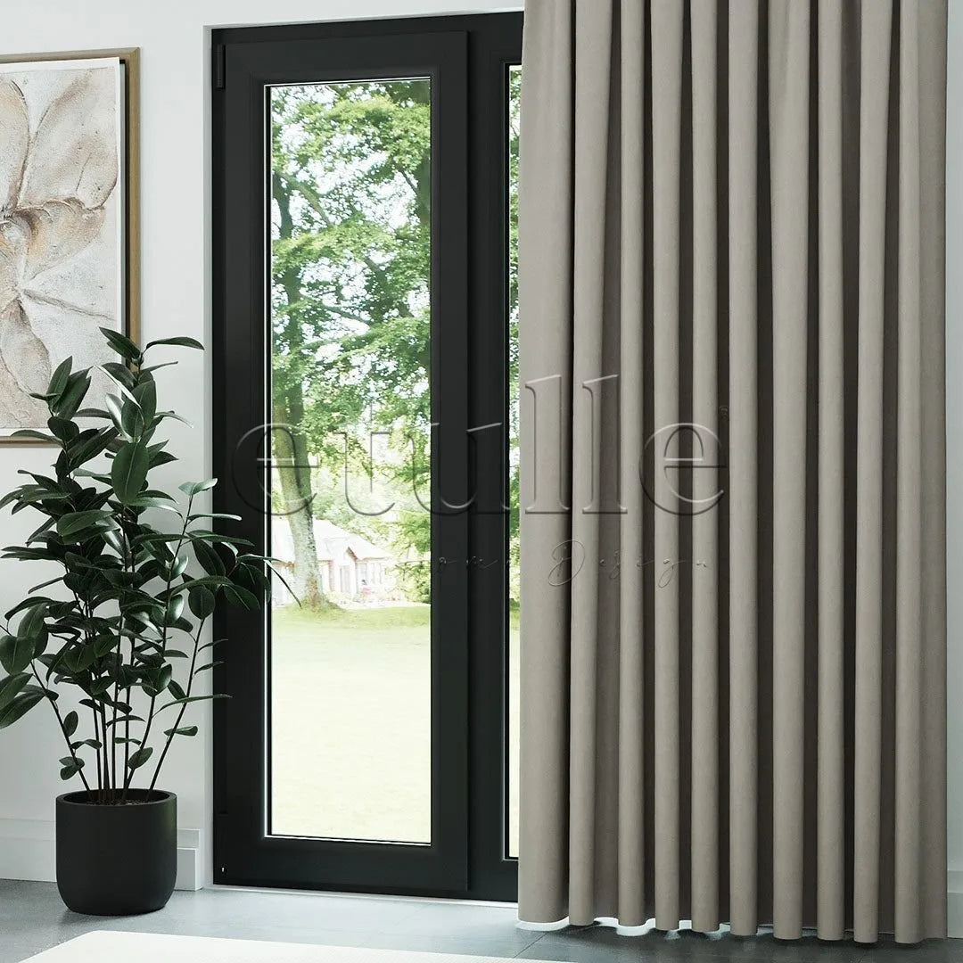 Açık Vizon Blackout Karartma Fon Perde | Larice