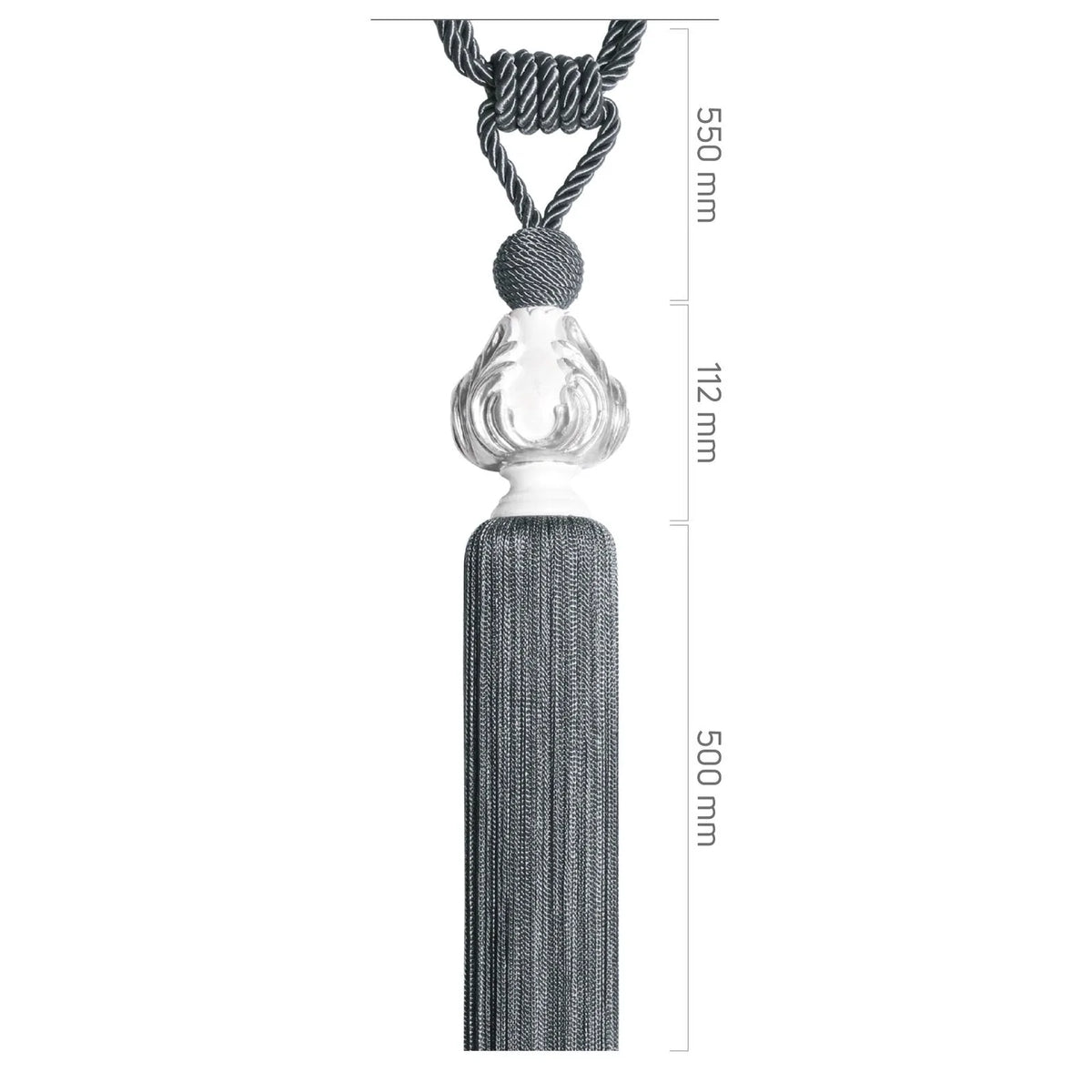 Braçol - Gümüş Antrasit Eskitme Metal - Nilüfer