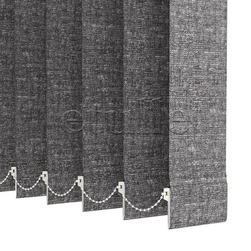 Anthracite Blackout Fabric Vertical Blinds | Mia