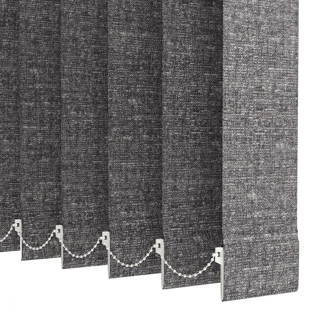 Anthracite Blackout Fabric Vertical Blinds | Mia