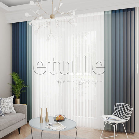 Arietta - Narrow Vertical Tulle Curtain 