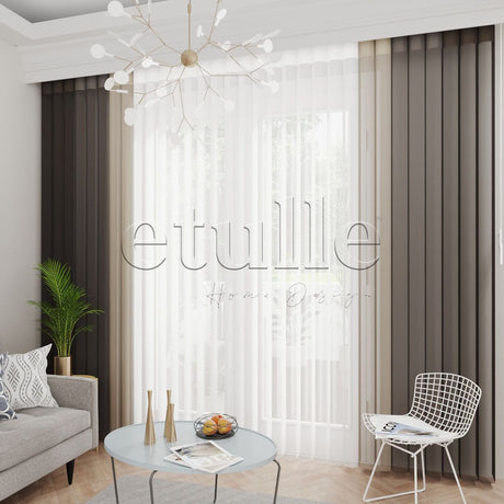 Balou - Plain Vertical Tulle Curtain