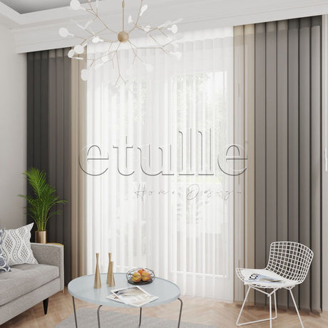 Bartley - Plain Vertical Tulle Curtain