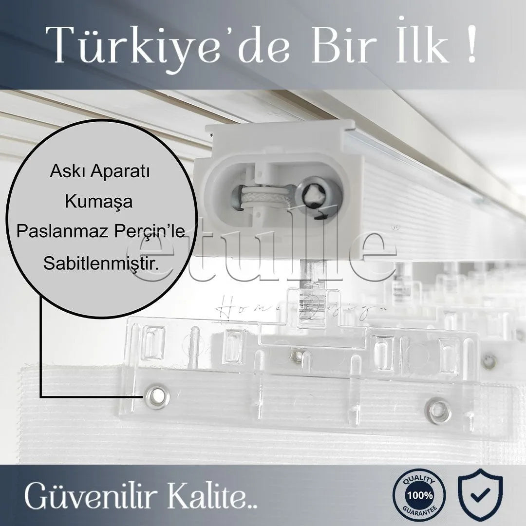 Bebek Ayıcık - Çocuk Odası Dikey Tül Perde